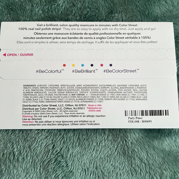 🆕 Color street Overlay Party Paws Overlay!!! Brand new 🐾 🆕 - Picture 2 of 3